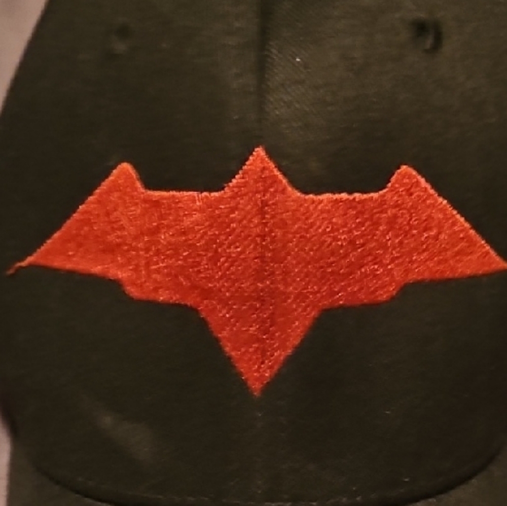 Black Cap with Red Hood Arkham Knight Logo